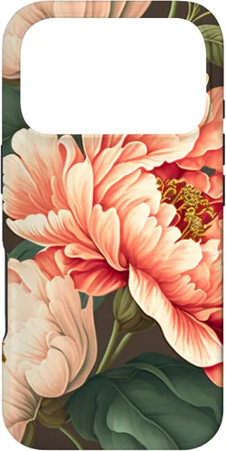Vista 30 de Vintage Peony Inspired Flower Plant Lover Funny Gardening Case for iPhone 17