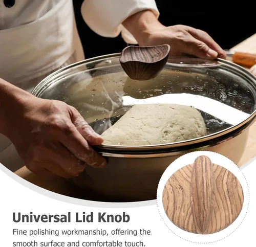 Vista 5 de DOITOOL Pomo universal de repuesto para tapa de olla resistente al calor, para woks de vapor y sartenes de sopa, paquete de 2 con tacto cómodo, 2.91
