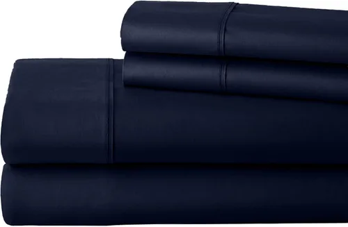 Vista 13 de Real 1000 Thread Count Twin Extra Long Size Sheets 100% Egyptian Cotton 4 PC Sheet Set, Luxurious Bedsheet Sets Soft Silky Sateen Weave, Breathable