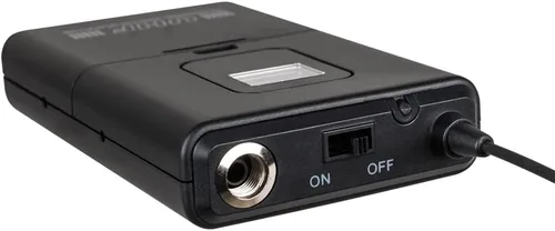 Vista 4 de Sistema de micrófono inalámbrico Lavalier Mic de 4 canales 4 auriculares 4 micrófono de solapa 4 mamelucos micrófonos dinámicos UHF