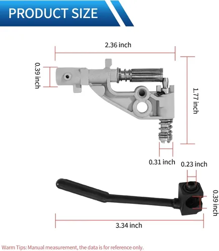 Vista 2 de Saihisday Kit de línea de presión de bomba de aceite Reemplazar 544180104, 537261501 Reemplazo para motosierra Husqvarna 455 Rancher 455E 460