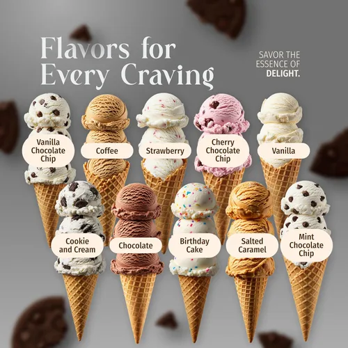 Vista 5 de Triple Scoop - Mezcla de helado de galletas y crema prémium para hacer helados. Simple, fácil, delicioso. De mezcla gourmet a máquina en 5 minutos