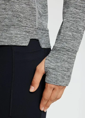 Vista 4 de BALEAF Sudaderas con capucha para correr para mujer, camisetas deportivas ligeras con agujeros para el pulgar