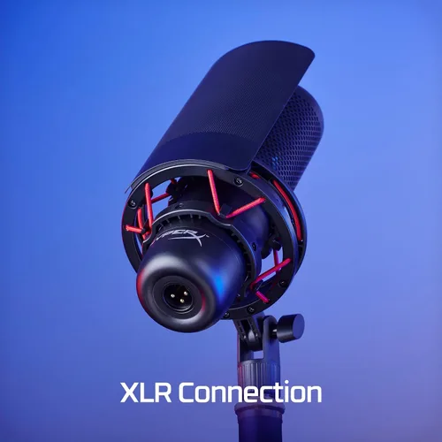 Vista 8 de HyperX Micrófono ProCast: micrófono de condensador de diafragma grande, conexión XLR