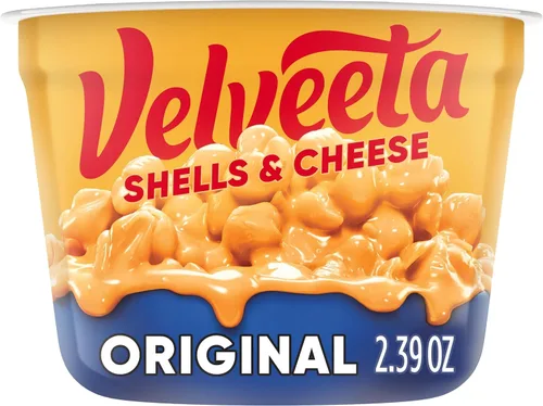Vista 10 de Velveeta Shells & Cheese Original - Taza de macarrones con queso para microondas (taza de 2.39 onzas) para un aperitivo o cena fácil hecho