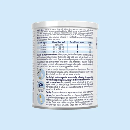 Vista 9 de Kabrita - Fórmula de leche de cabra en polvo para lactantes, digestión suave, 14 onzas, paquete de 12 Alternativa suave a la leche de vaca