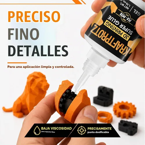 Vista 6 de Gel de pegamento de impresión 3D de 1.75 oz - PLA ABS PETG TPU adhesivo instantáneo