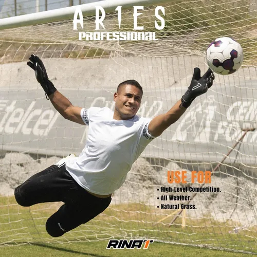 Vista 7 de Guantes Rinat SantoLoco PRO: Agarre de Látex AXG, Corte Ergoroll, Parte Trasera Acolchada, Cierre Ajustable de Rendimiento Élite Todo Clima.