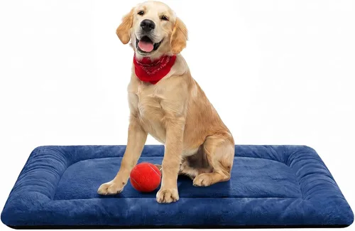 Vista 39 de Alfombrilla de cama para jaula de perro para perros extra pequeños. Cama de jaula de perro ultra suave. Alfombrilla de perrera lavable y Rosa