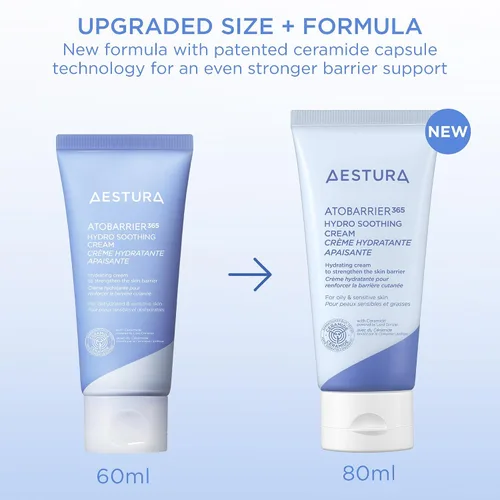 Vista 4 de AESTURA ATOBARRIER365 - Crema hidratante hidratante refrescante con ceramidas y ácido hialurónico para reparación de barrera de humedad de la piel