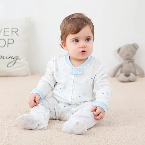 Vista 3 de ZAV Sólido Unisex Bebés Ropa Bebé Niños Niña Pies Monos Algodón Peleles