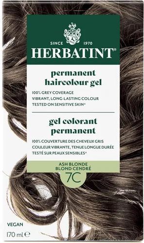 Vista 2 de Herbatint Tinte para el cabello rubio ceniza 7C, 4.55 oz