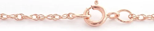 Vista 4 de Galaxy Gold GG Collar de oro rosa macizo de 14 quilates con forma de pera de 1,00 quilates de esmeralda auténtica de alto pulido, grado AAA