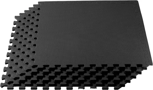 Vista 19 de We Sell Mats - Baldosas multiusos de espuma EVA con un grosor de 0.5 pulgadas, alfombrillas entrelazadas para gimnasios de interior y para el hogar