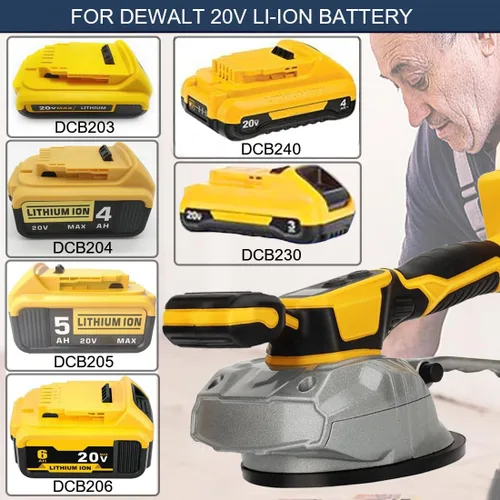 Vista 5 de Herramienta de vibración para azulejos para batería Dewalt de 20V, herramientas manuales para azulejos Max 25000r/Min, herramienta de ventosa