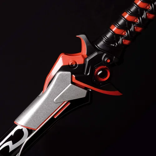 Vista 3 de Sword fort Genji - Espada katana real hecha a mano de acero japonés para cosplay, espadas Muramasa rojo/verde