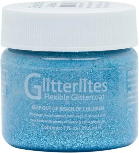 Vista 11 de Angelus Pintura de purpurina flexible con purpurina, azul bebé