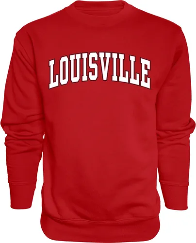 Vista 28 de Blue 84 NCAA sudadera de cuello redondo con arco y colores de equipo para hombre