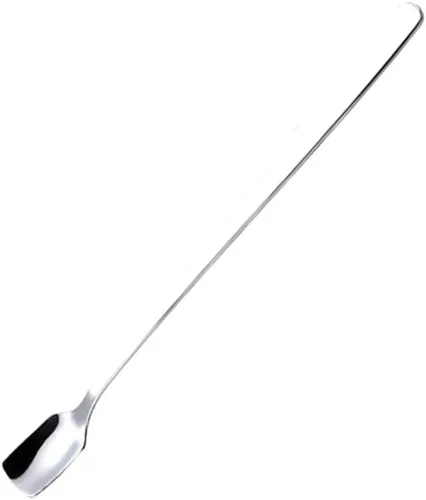 Vista 10 de COMIART - Cucharas de té helado de mango largo para mezclar, 6.7 pulgadas, cabeza cuadrada, cucharaditas de café, cucharas de cóctel, ideal para uso