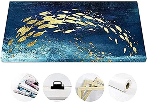 Vista 5 de Lienzo decorativo para pared, 3 piezas, diseño de palmera oceánica, cuadros costeros verde salvia, ilustraciones enmarcadas para decoración de playa