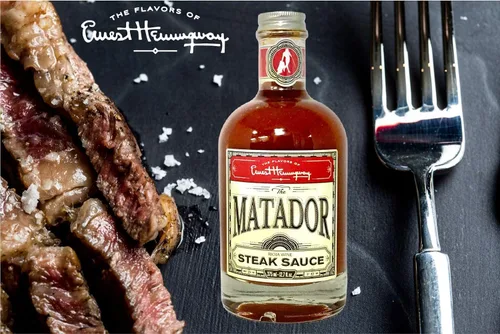 Vista 5 de Sabores de las salsas Ernest Hemingway, salsa de carne Matador, 12 onzas, paquete de 2, sin gluten, sin MSG, sin HFCS