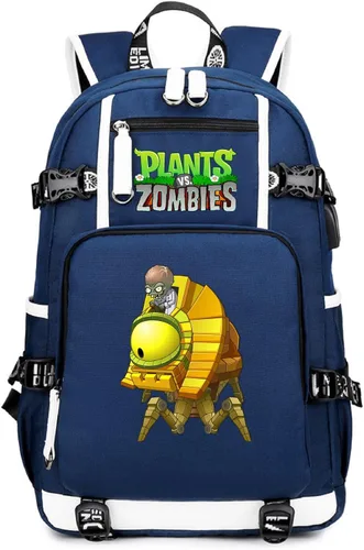 Vista 17 de ISaikoy Game Plants vs. Zombies - Mochila de hombro para libros, mochila escolar, color 1