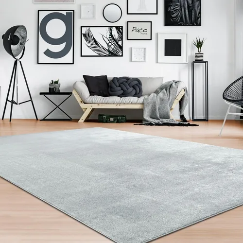 Vista 14 de Paco Home Alfombra suave en cobre acogedora alfombra antideslizante color sólido lavable, tamaño: 6'7" x 9'2" Marrón cobre