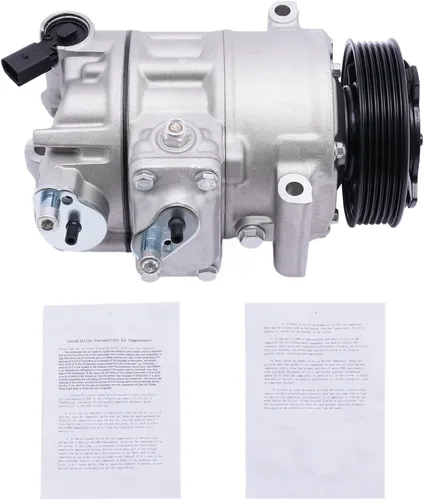 Vista 6 de Compresor de A/C de CA con embrague para Volkswagen Beetle CC Golf GTI Jetta 1.8L 2.0L 2.0L 2.0L