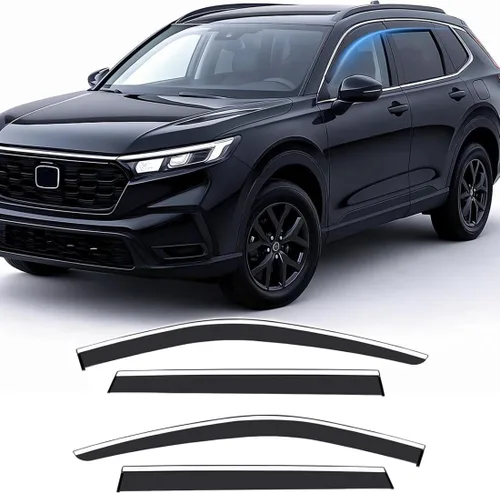 Vista 25 de Protector de lluvia adhesivo compatible con Toyota RAV4 2019-2025, protector de parabrisas de policarbonato, deflector de viento para ventana