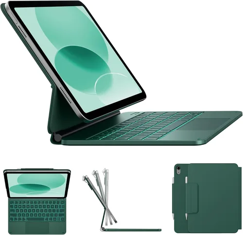 Vista 10 de typecase Funda de teclado Edge para iPad de 11ª generación A16 (2025) y 10ª generación de 10.9 pulgadas (2022) - Trackpad multitáctil, teclado