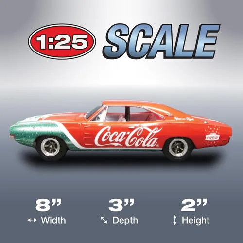 Vista 4 de MPC 1969 Dodge Charger RT (Coca Cola) Snap (2T) Kit de modelo a escala 1:25