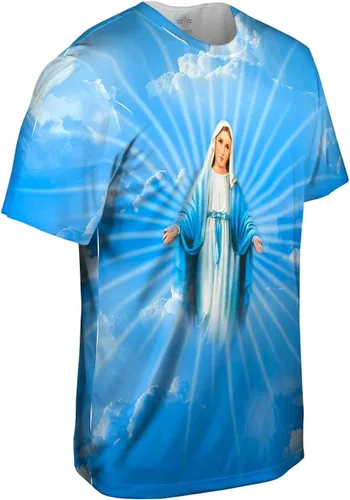 Vista 3 de Yizzam - Camiseta para hombre "Blessed Virgin Mary -Camiseta