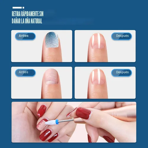 Vista 5 de Depvko Juego de 21 brocas para lima de uñas eléctrica, kit de brocas de cerámica y gel acrílico de 3/32 pulgadas, herramientas de arte de uñas