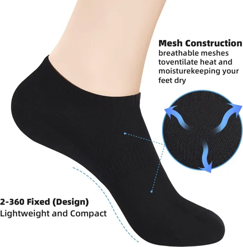 Vista 4 de ATBITER Ankle Socks Women's Thin Athletic Running No Show Low Cut Lightweight Socks 610-Pairs