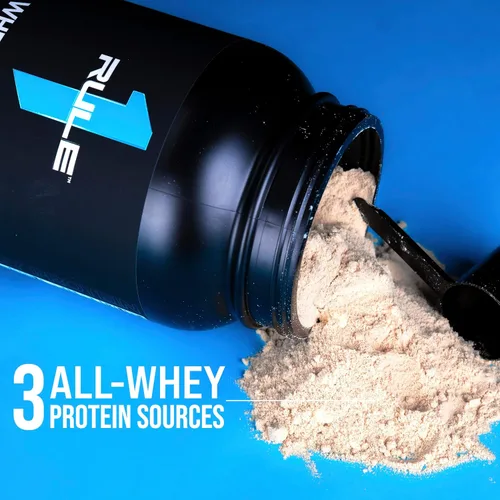 Vista 7 de Rule 1 Proteins Whey Protein Powder, Salted Carmel, 27 Servings