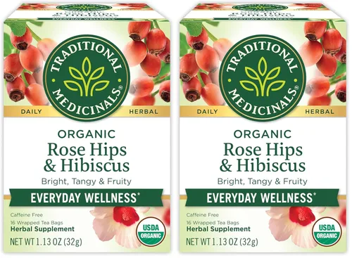 Vista 12 de Traditional Medicinals - Té de hierbas orgánico en seis relajantes sabores, manzanilla, hibisco, menta, melisa, limón y jengibre, y pasionaria, 6