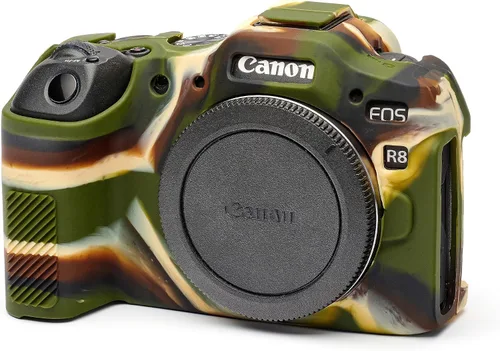 Vista 3 de easyCover - Funda de silicona para cámara - Protección para tu cámara Canon R8 - Camuflaje