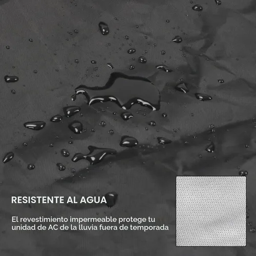 Vista 3 de Cubiertas de Mini Aire Acondicionado Split para Unidades Exteriores, Cubierta Impermeable de Condensador A/C Mini AC Protector de Compresor Exterior