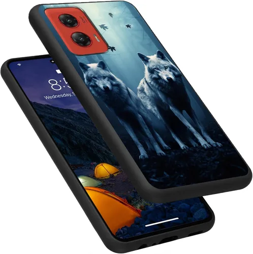 Vista 212 de Funda para Motorola Moto G Play 4G 2024, delgada y ligera, de silicona de TPU suave, color negro, ultrafina, para Motorola Moto G Play 4G 2024, Art