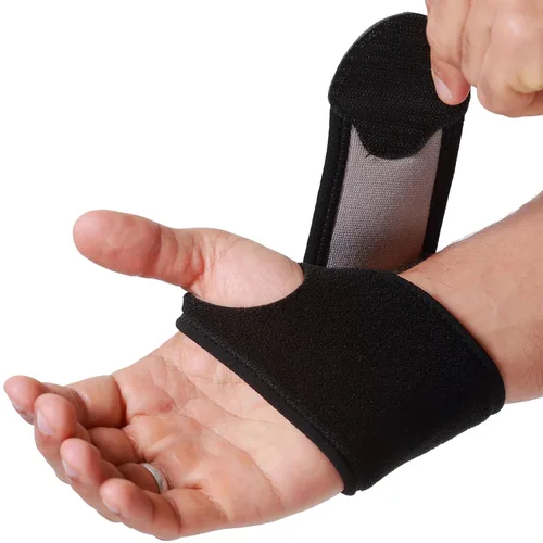 Vista 12 de NeoTech Care Muñequera – Tejido elástico y transpirable – Correa de compresión ajustable – Hombres, mujeres, derecha o izquierda – Envoltura de Beige
