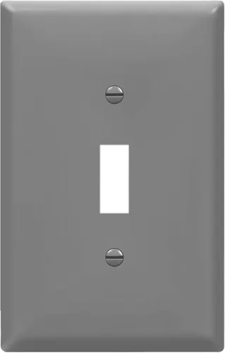 Vista 8 de ENERLITES - Placa de pared para interruptor de luz, acabado brillante, tamaño mediano, hueco para un interruptor de 4.88 x 3.11 pulgadas