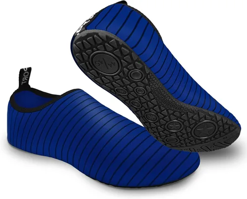 Vista 4 de NUPELL Zapatos de agua descalzos de secado rápido calcetines acuáticos sin cordones para hombre y mujer para playa natación surf yoga