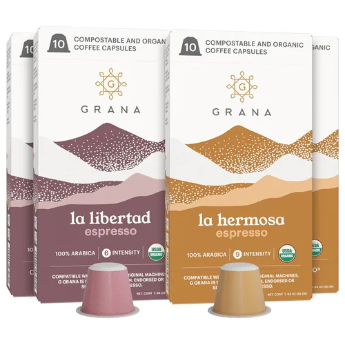 Vista 13 de G GRANA Cápsulas de café, compatibles con Nespresso OriginalLine, 60 unidades, expreso tostado medio y oscuro, café especial de fuente única 100%