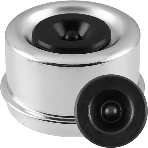 Vista 2 de Tapa antipolvo para rodamiento de remolque de 1.9 pulgadas con 8 tapones de goma - Cubiertas de grasa resistentes para la mayoría de ejes de 2.0 in