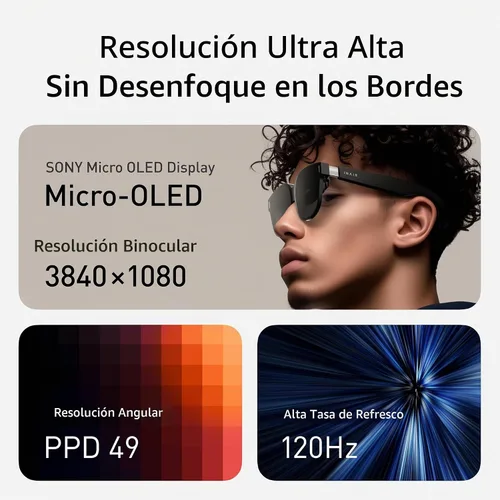 Vista 5 de INAIR 2 PRO Gafas AR Imagen y Vídeo de 2D a 3D Interruptor de Realidad/Virtual Pantalla Múltiple Pantalla de 135" 120Hz para Trabajo