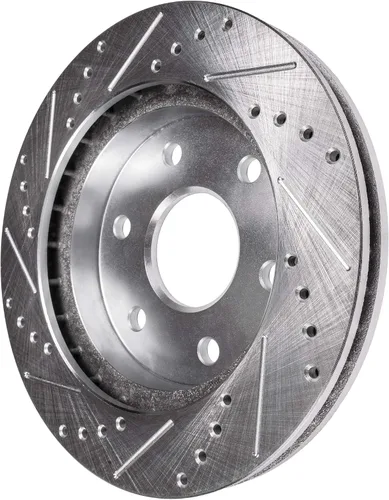 Vista 48 de Detroit Axle - Rotores de freno delantero para 04-13 Mazda 3 Rotores de frenos de disco 06-15 Mazda 5 Reemplazo: Rotor regular delantero de 11.81