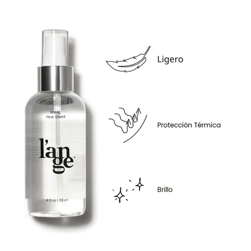 Vista 2 de L'ANGE HAIR Rival Heat Shield Spray de protección térmica para el cabello Previene el encrespamiento y los daños UV Spray protector térmico