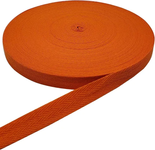 Vista 20 de Cinta de espiga de 50 yardas, cinta de algodón para coser (beige, 1 pulgada) Materiales respetuosos con el medio ambiente, suaves