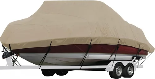 Vista 11 de Cubierta Seamander para lancha, resistente e impermeable para casco en V, de tres cascos, para pesca, esquí, estilo profesional para poca Gris