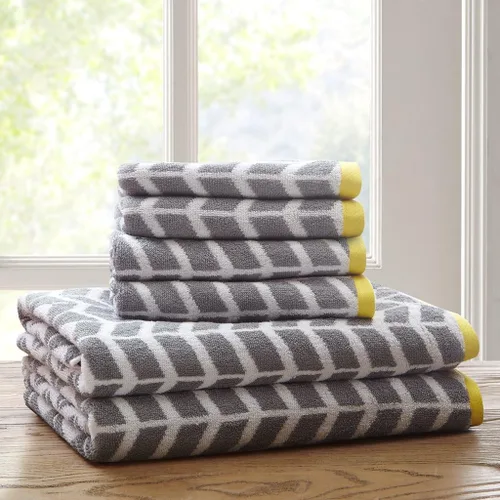 Vista 2 de Intelligent Design Juego de toallas para baño de algodón ultra suaves modelo Nadia de secado rápido, muy absorbentes Quick Dry, Ultra Soft, Plush